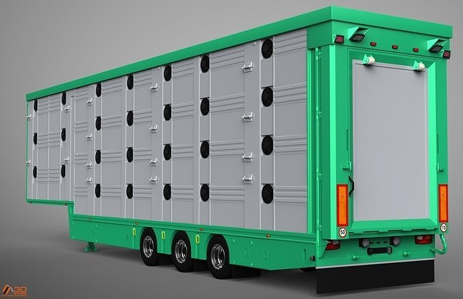 3D Pezzaioli Animal Trailer 3D model