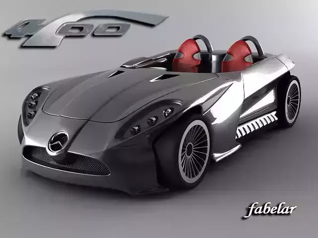 Mercedes F400 concept 3D model