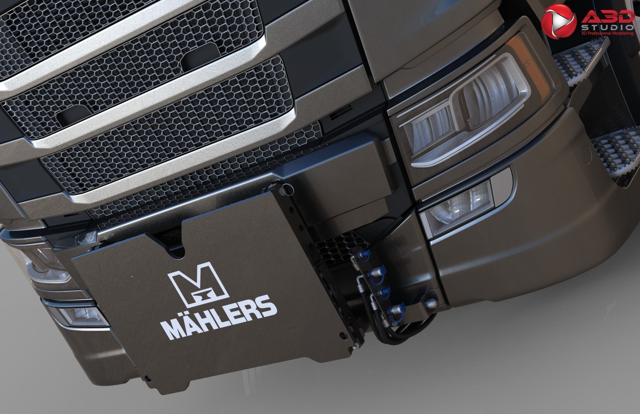 3D Mahlers Front Unit 3D model_2