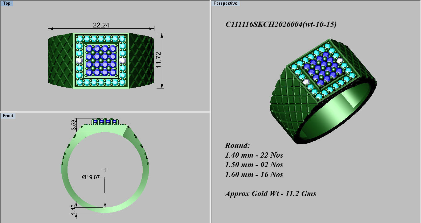 Men Ring 26 3D print model_5