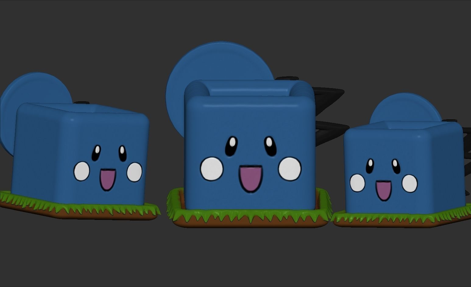 Azurill Pot Maceta- POKEMON 3D print STL 3D print model_1