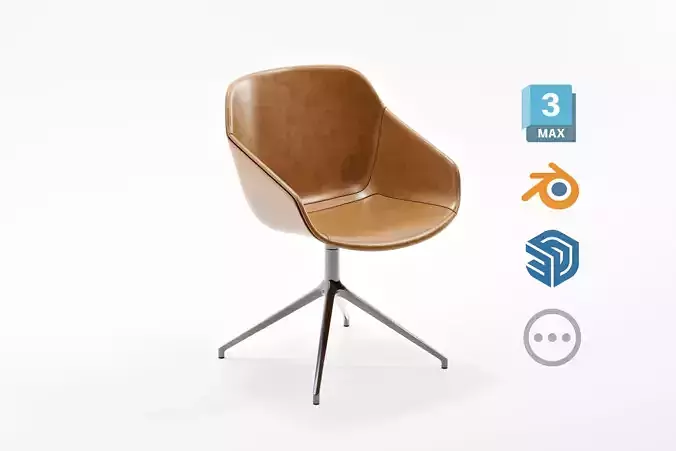Office Meeting Chair - BoConcept Vienna 3D model