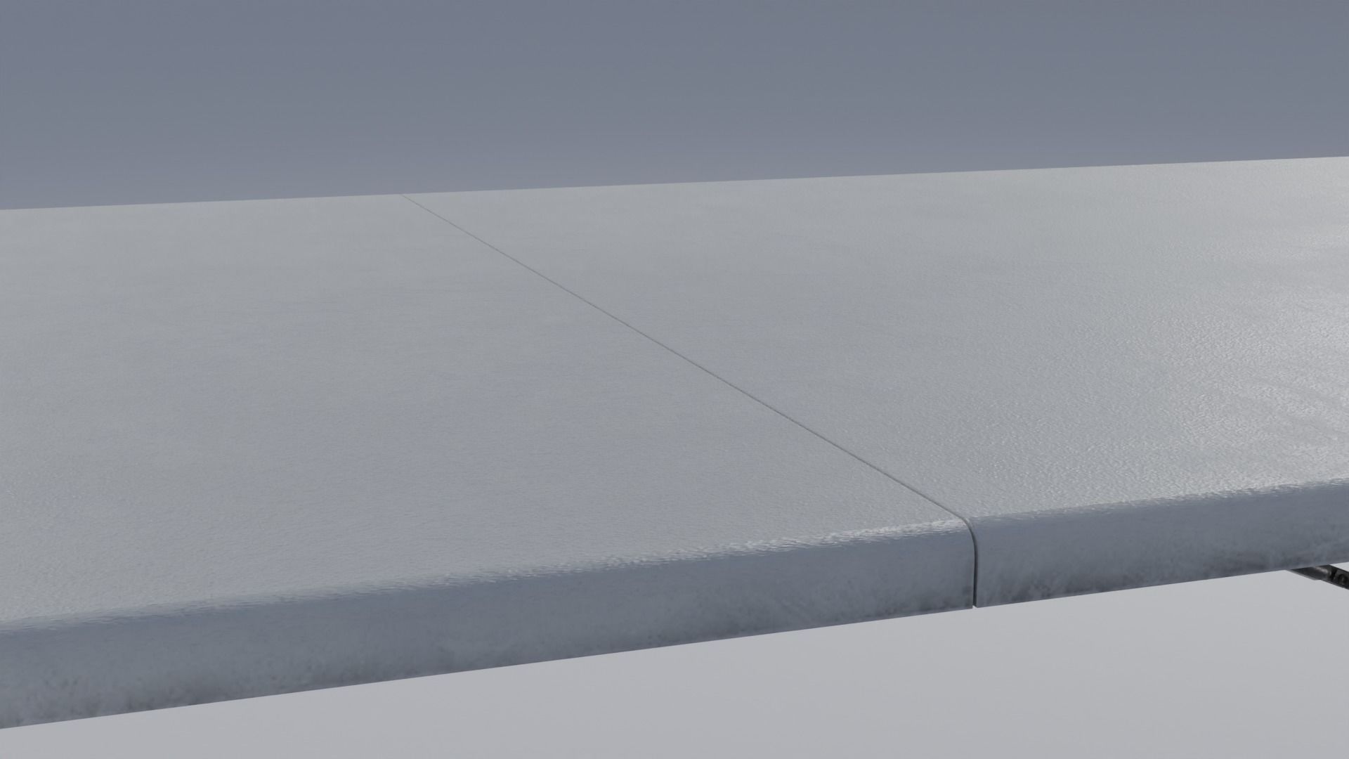 Folding Table Set with 4K Textures Low-poly 3D model_9