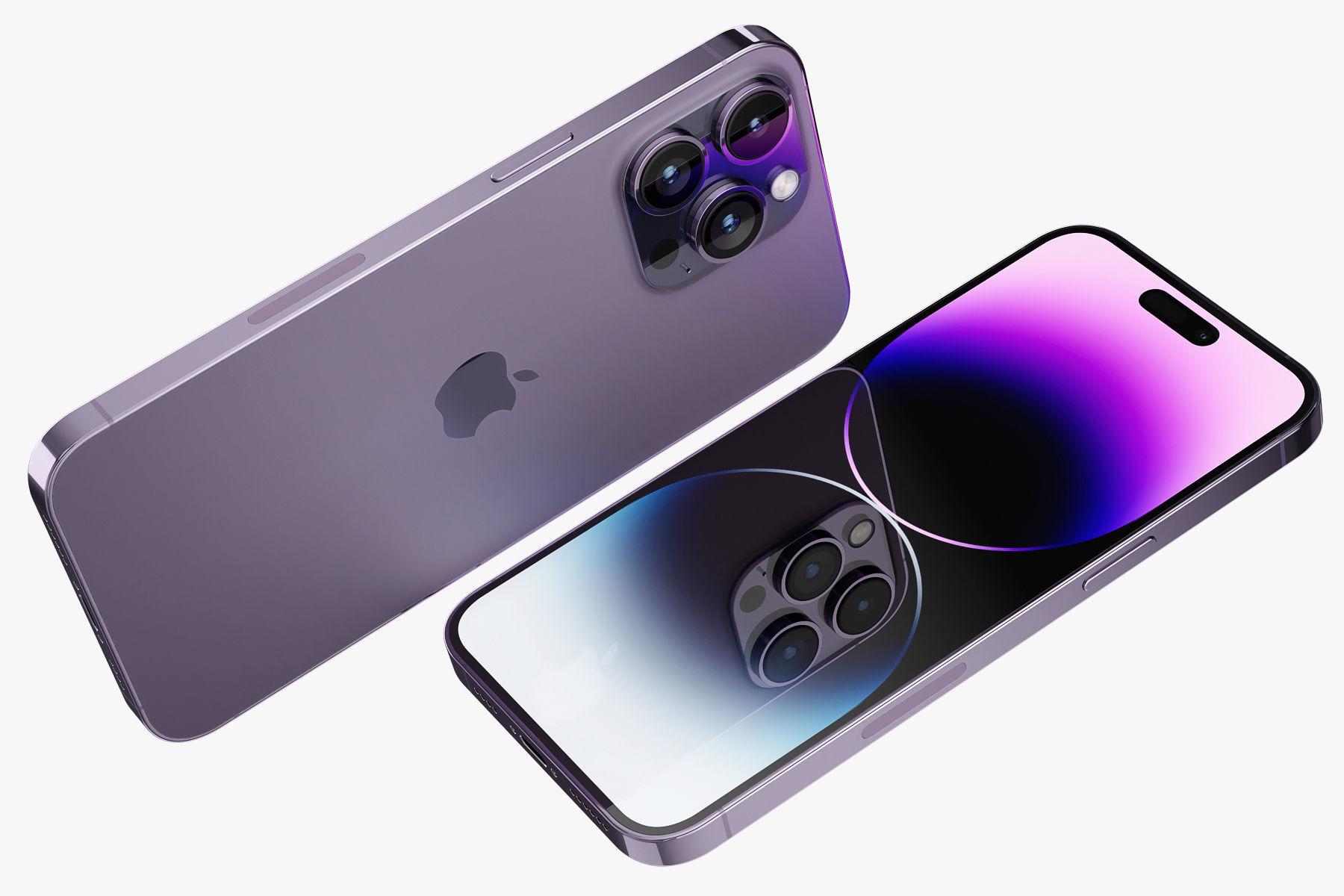 Apple iPhone 14 Pro MAX Deep Purple 3D model_10