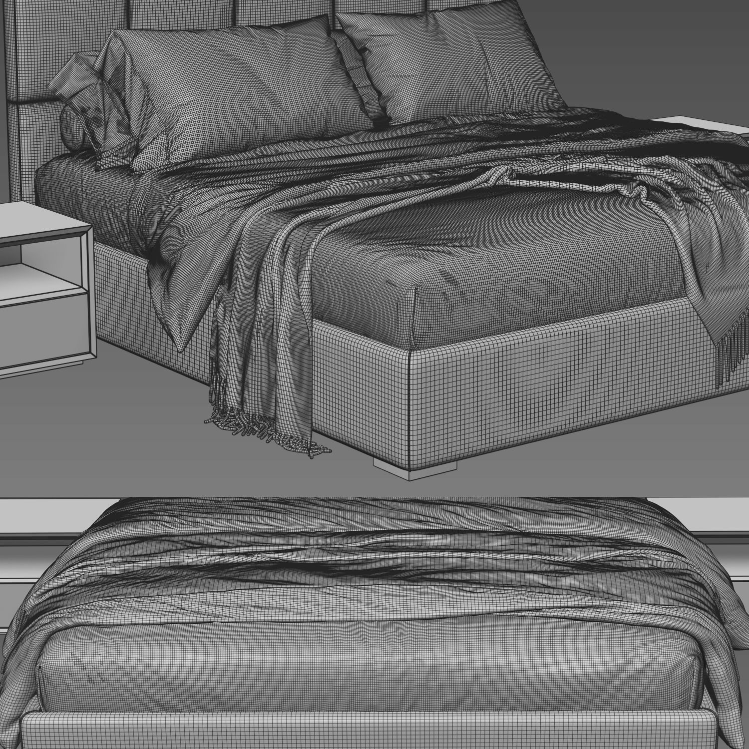 Bardo Bed 3D model_4