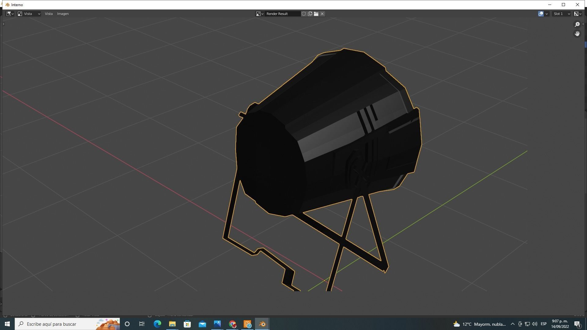 luz  escenario 3D model_3