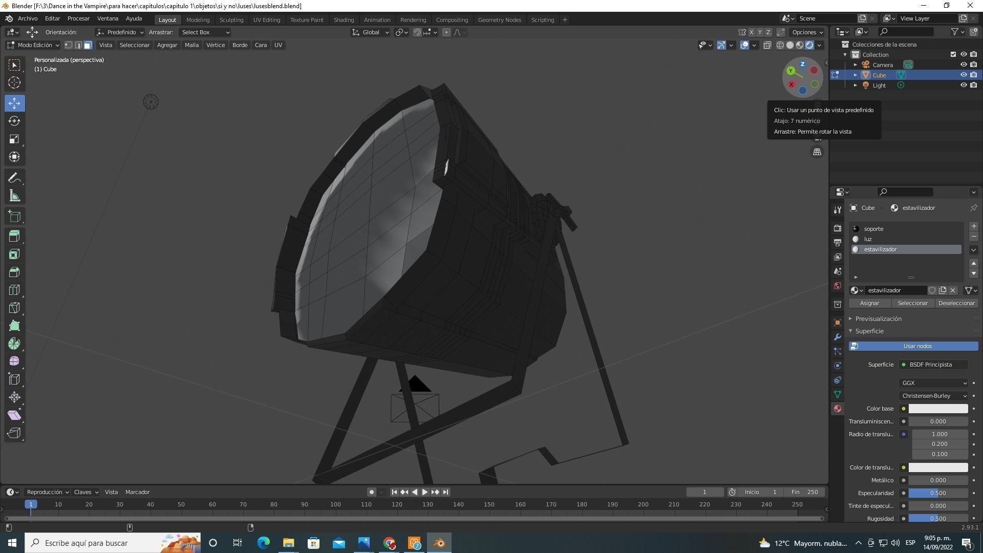 luz  escenario 3D model_1