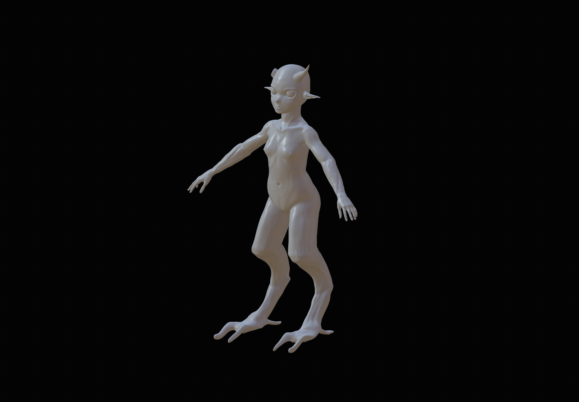 Demon Elf  3D model_3