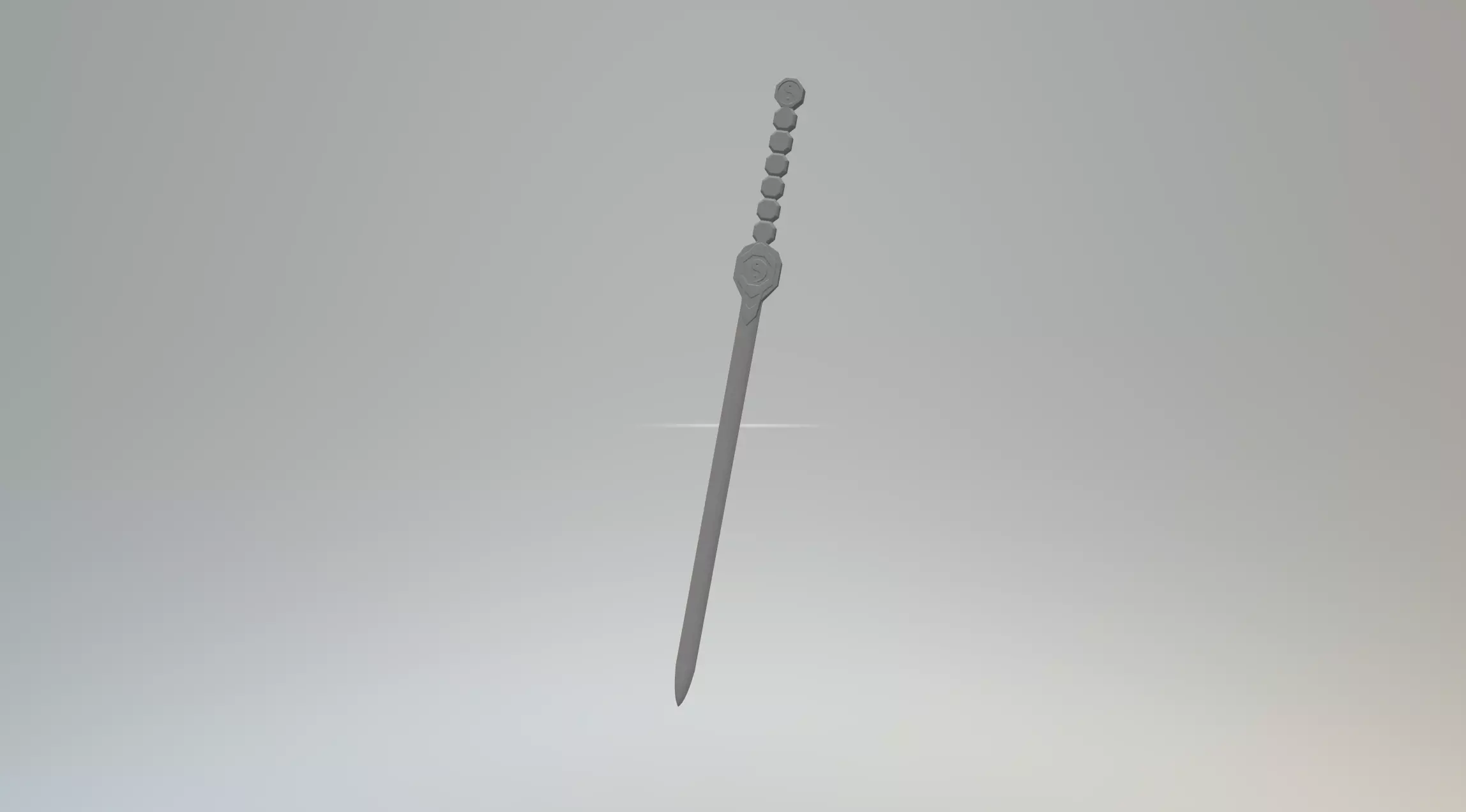 Chinese Sword 3D Model Free 3D print model
