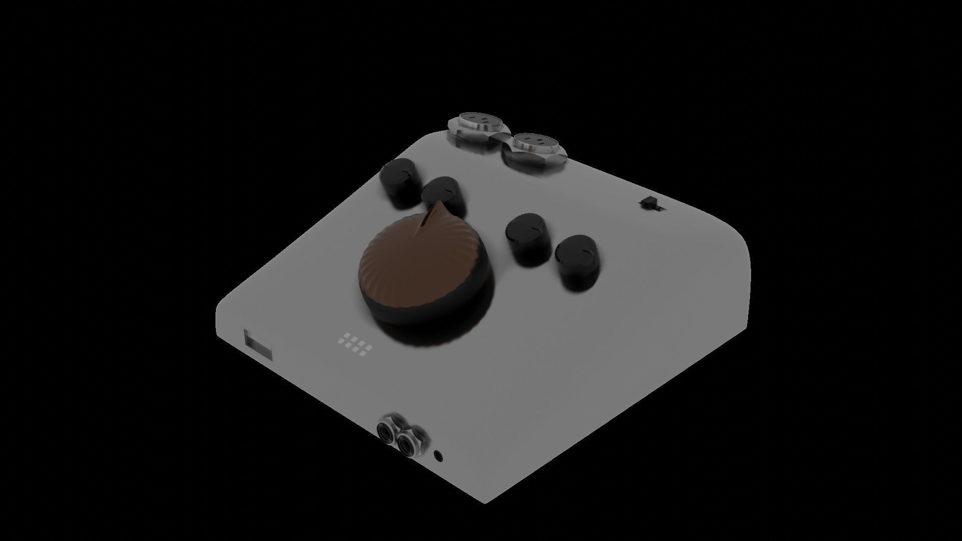 Studio sound card 3D model_2
