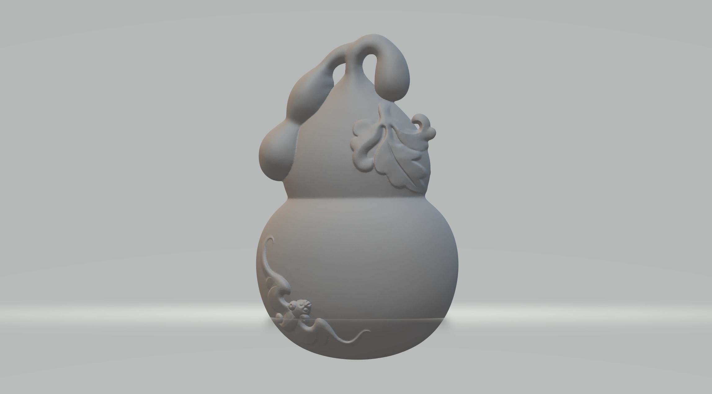 Chinese Bat Gourd 3D Model 3D print model_2