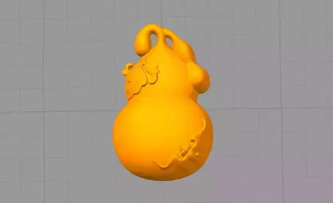 Chinese Bat Gourd 3D Model 3D print model