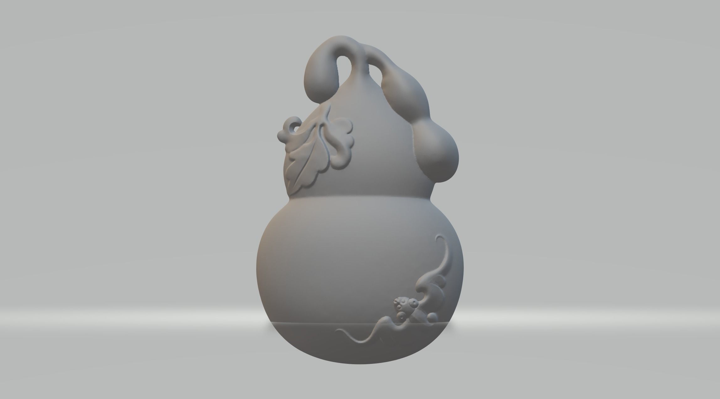 Chinese Bat Gourd 3D Model 3D print model_1
