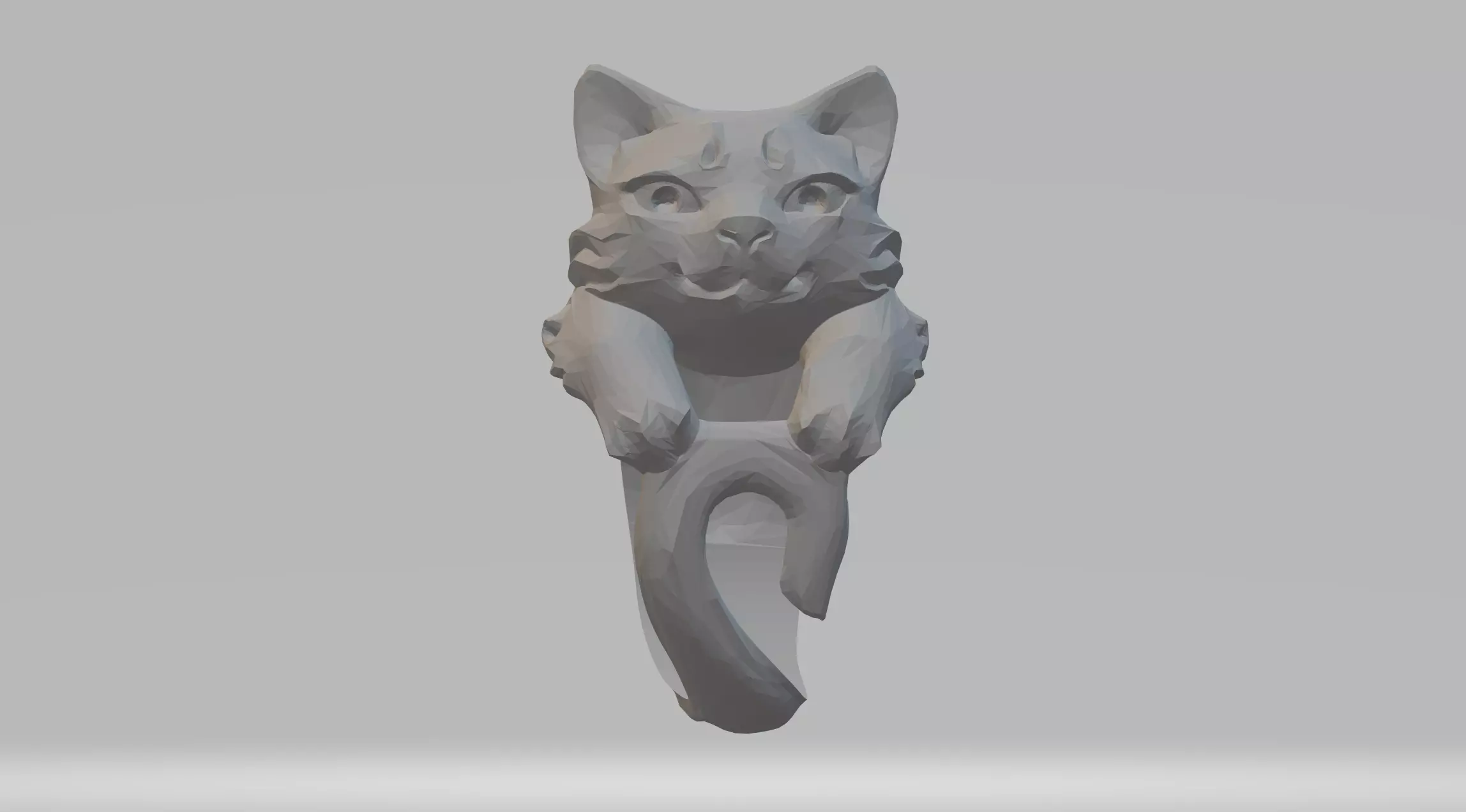 Cat Ring 3D Model 3D print model_0