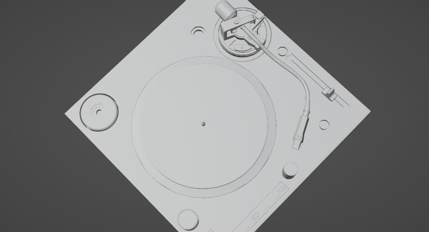 Fully Automatic Stereo Turntable System Black by Audio-Technica 3D model_14