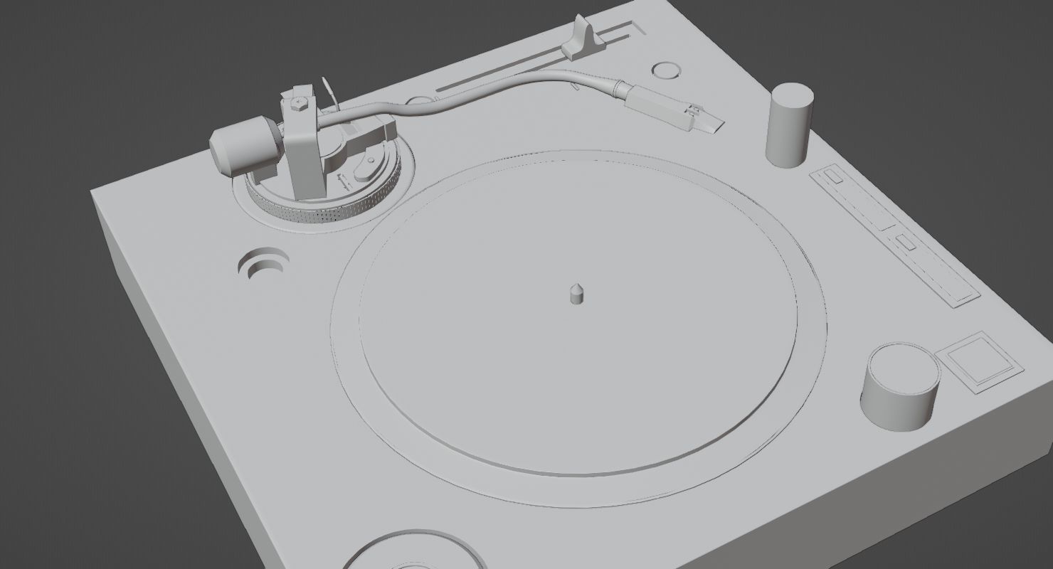 Fully Automatic Stereo Turntable System Black by Audio-Technica 3D model_17