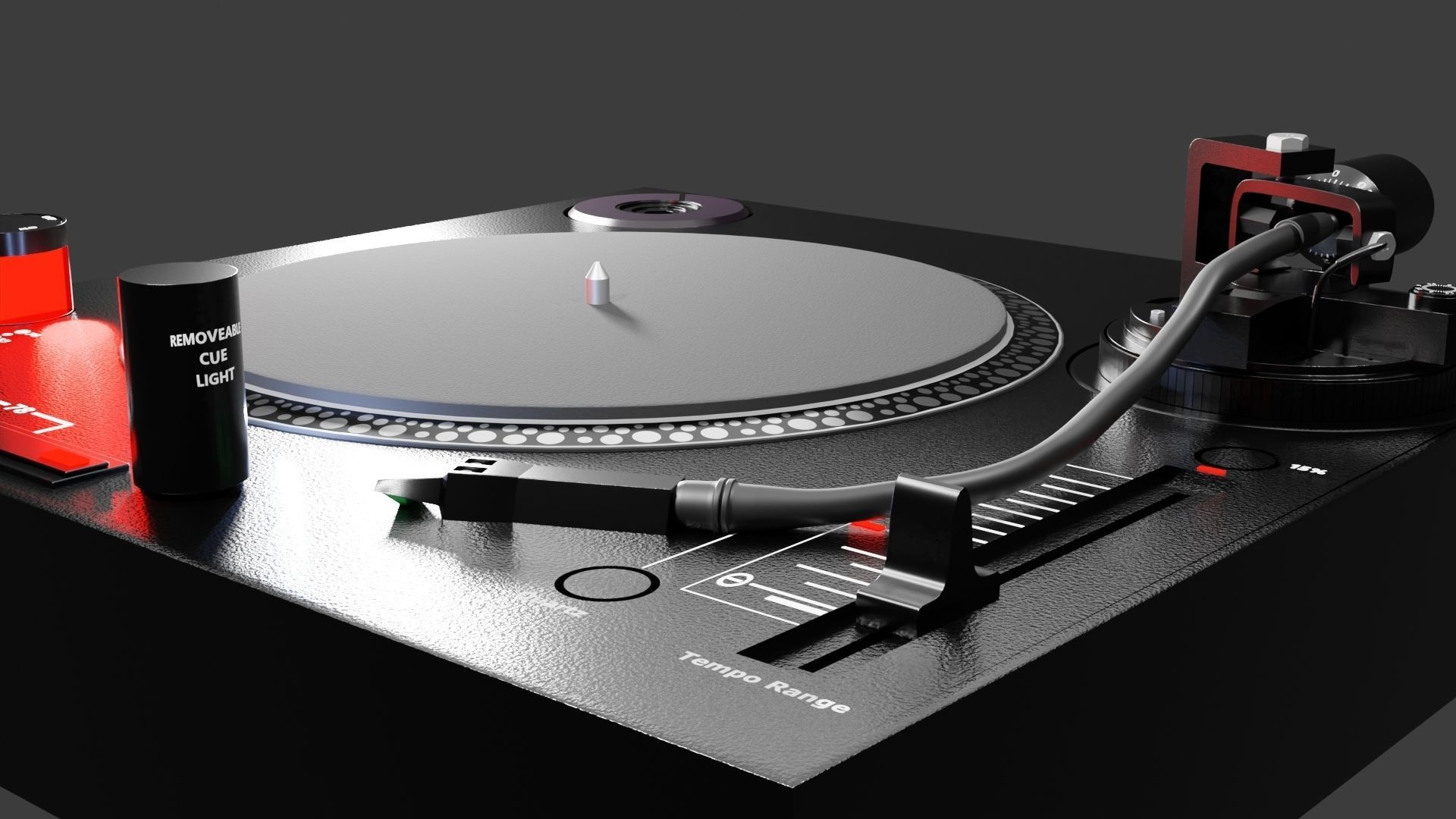 Fully Automatic Stereo Turntable System Black by Audio-Technica 3D model_2