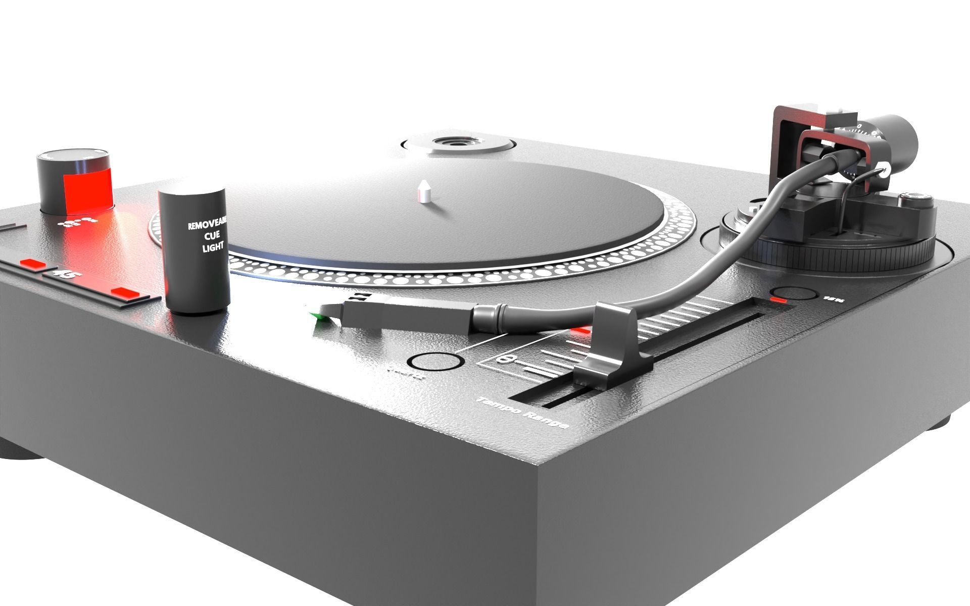 Fully Automatic Stereo Turntable System Black by Audio-Technica 3D model_11