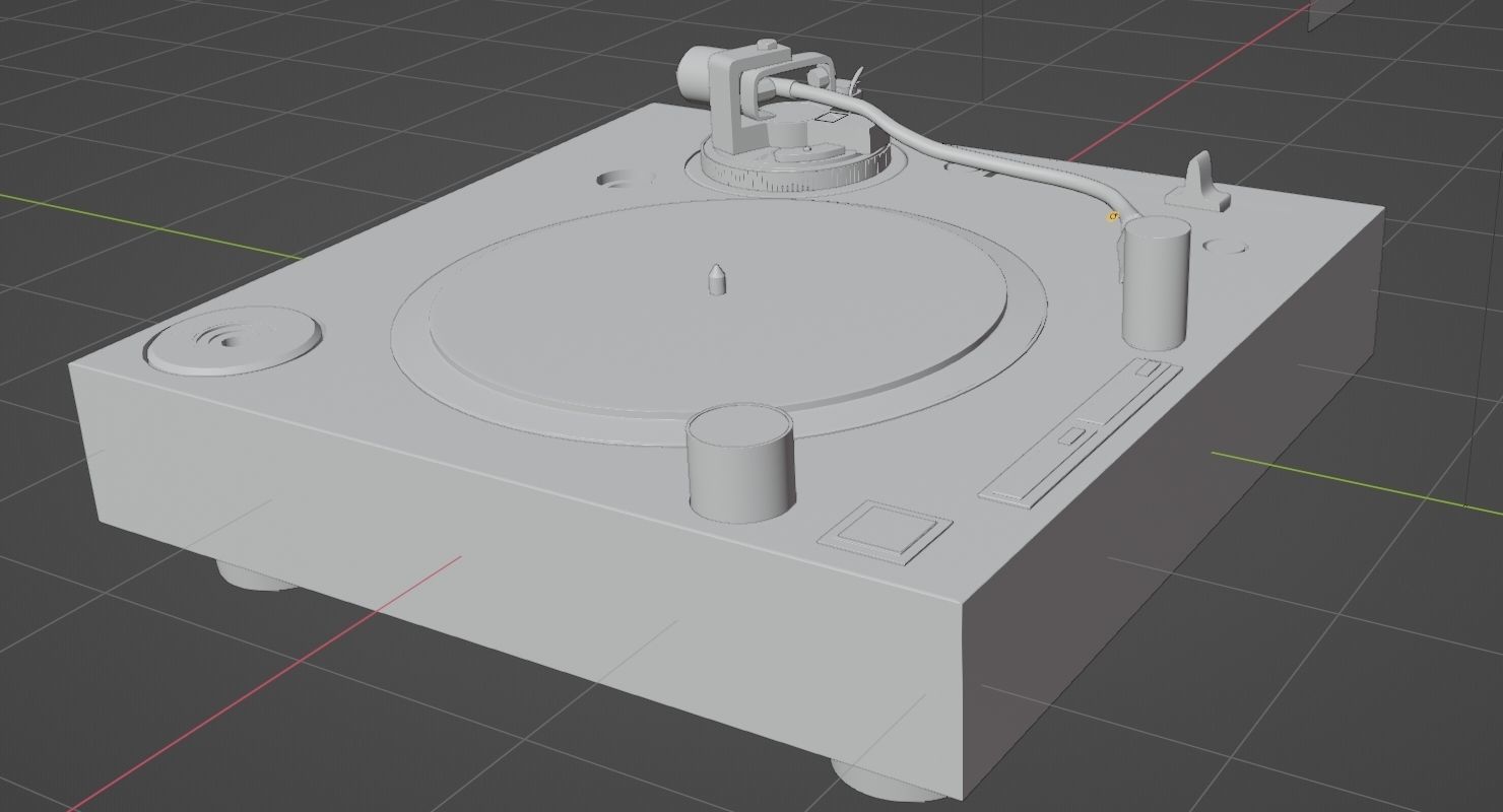 Fully Automatic Stereo Turntable System Black by Audio-Technica 3D model_12