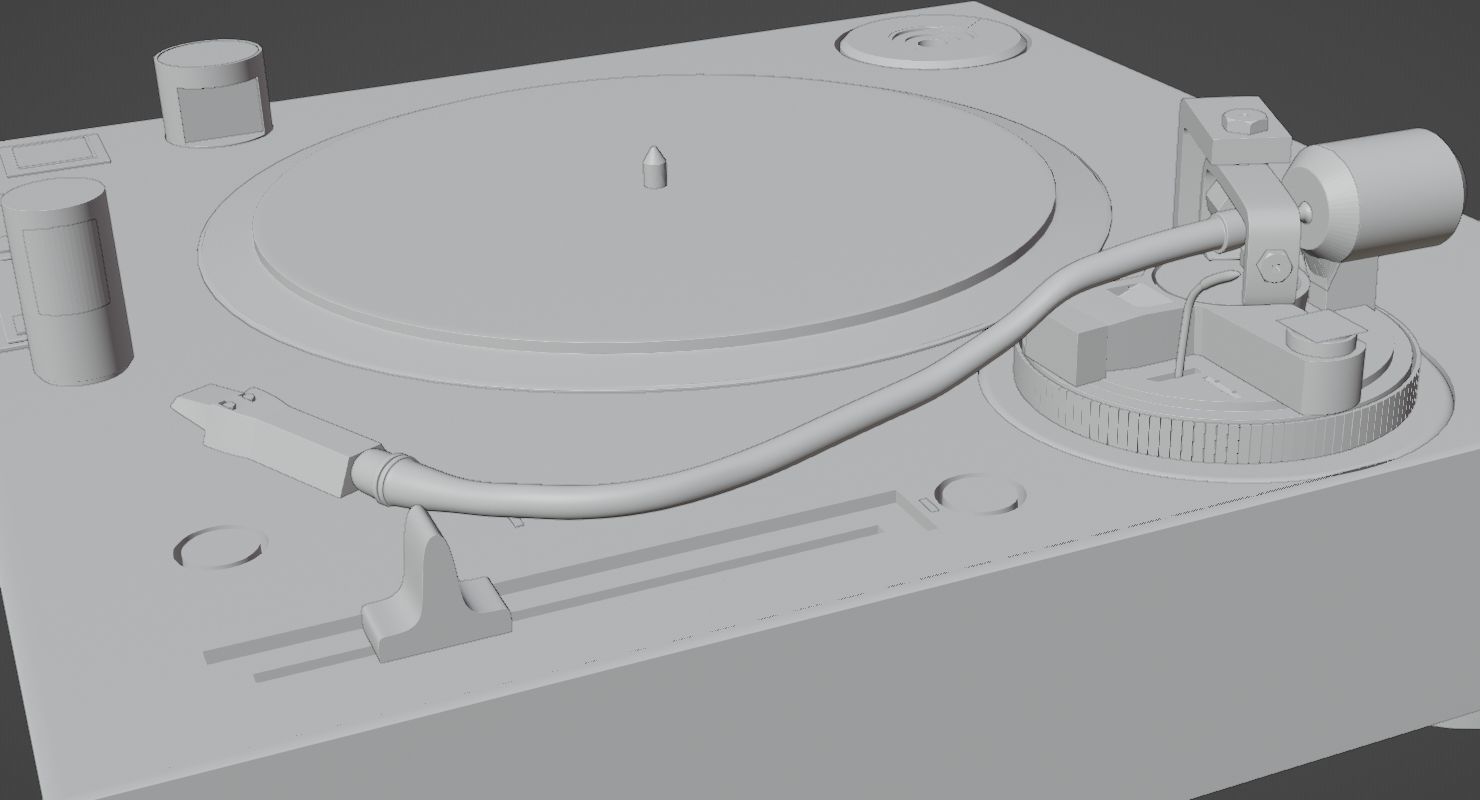 Fully Automatic Stereo Turntable System Black by Audio-Technica 3D model_18
