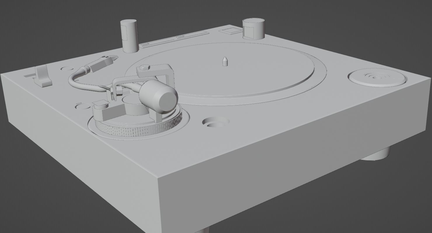 Fully Automatic Stereo Turntable System Black by Audio-Technica 3D model_19