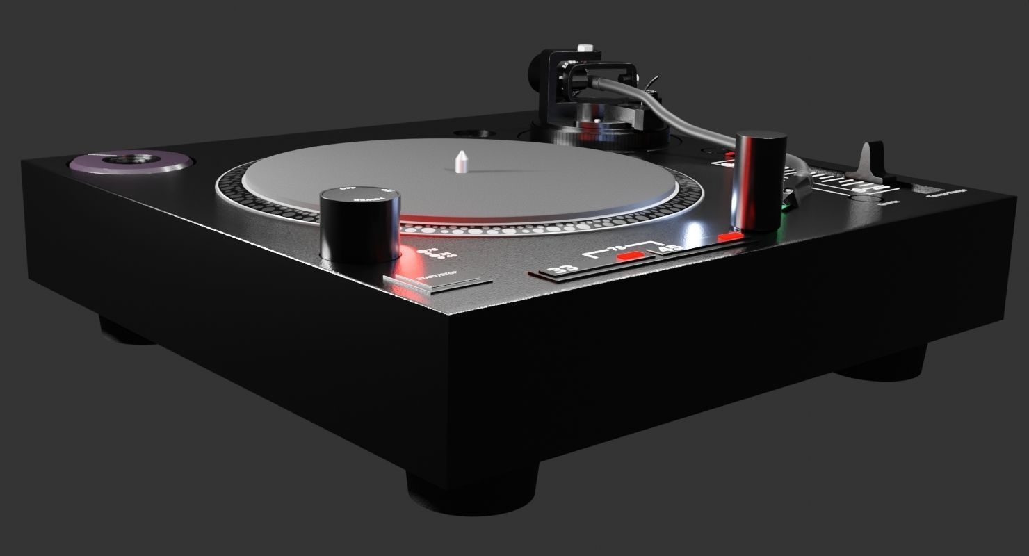 Fully Automatic Stereo Turntable System Black by Audio-Technica 3D model_4