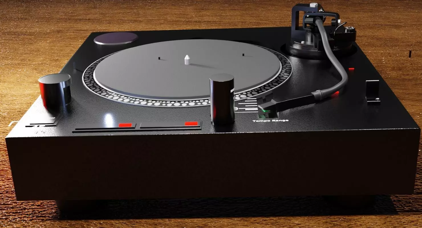 Fully Automatic Stereo Turntable System Black by Audio-Technica 3D model_0