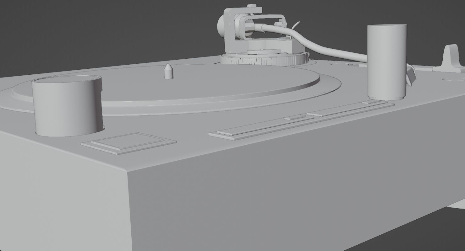 Fully Automatic Stereo Turntable System Black by Audio-Technica 3D model_16