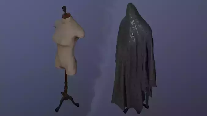 Old damaged sewing dummy