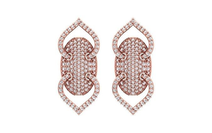 Women Solitaire Earring 3dm STL OBJ FBX Render Details 3D print model