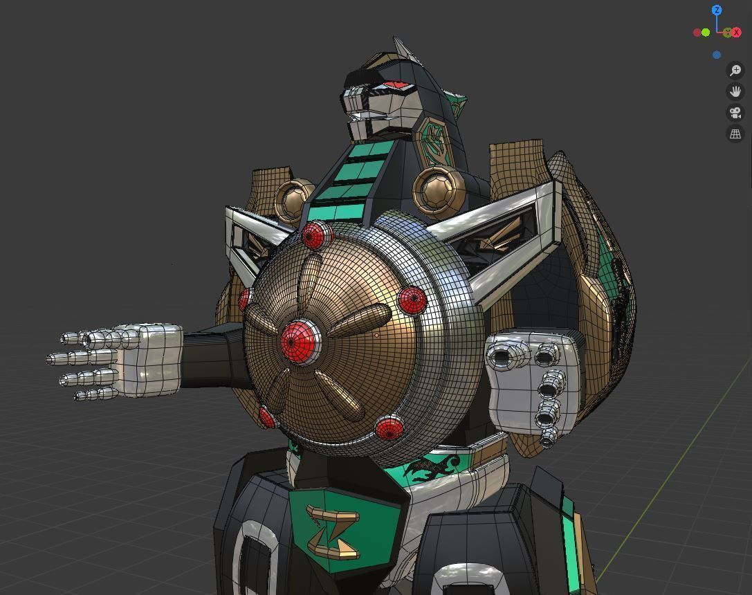 Dragonzord - Power Ranger 3D model_5