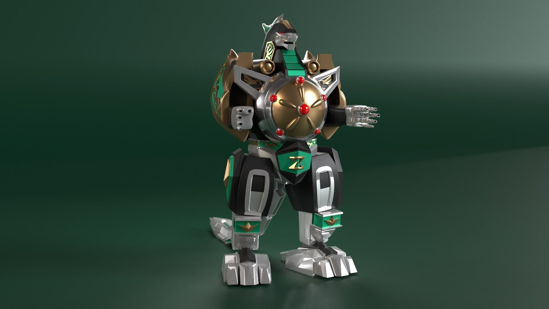 Dragonzord - Power Ranger 3D model_1