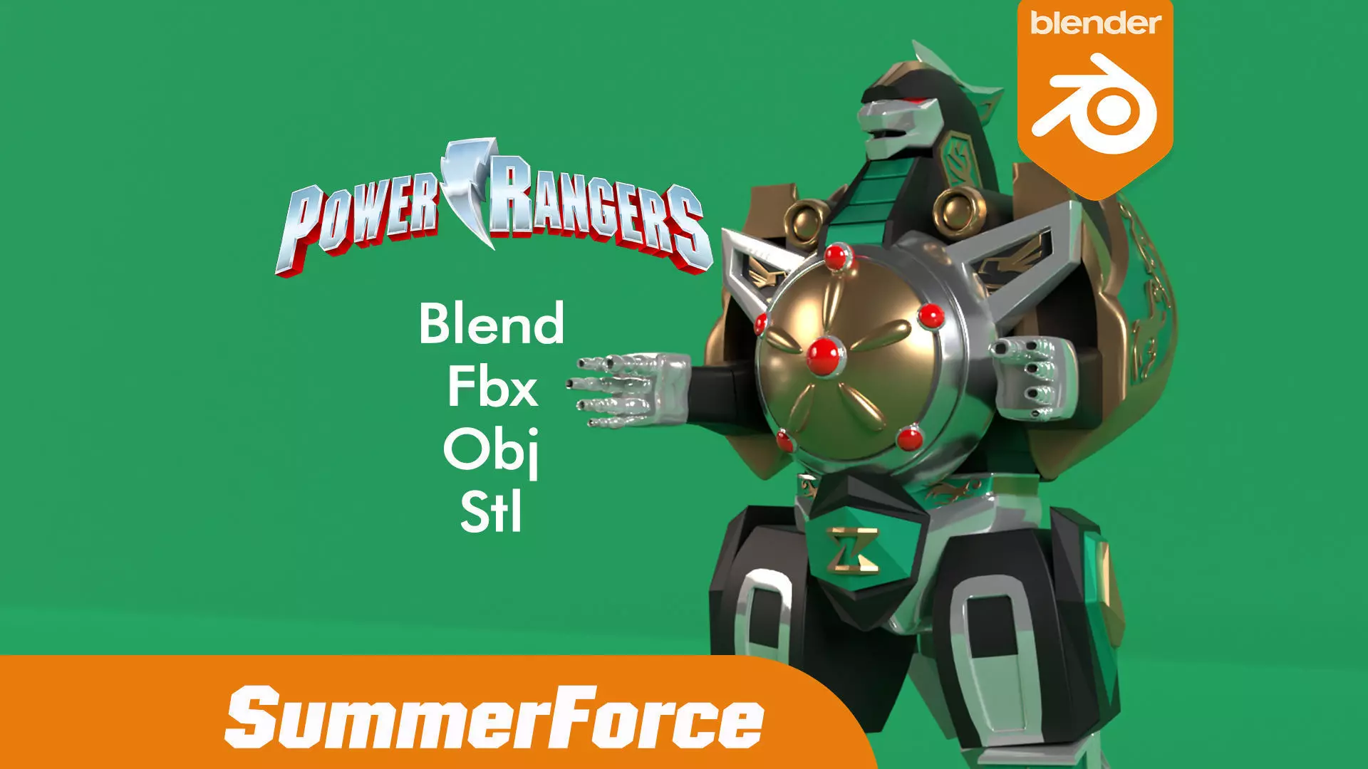 Dragonzord - Power Ranger 3D model_0