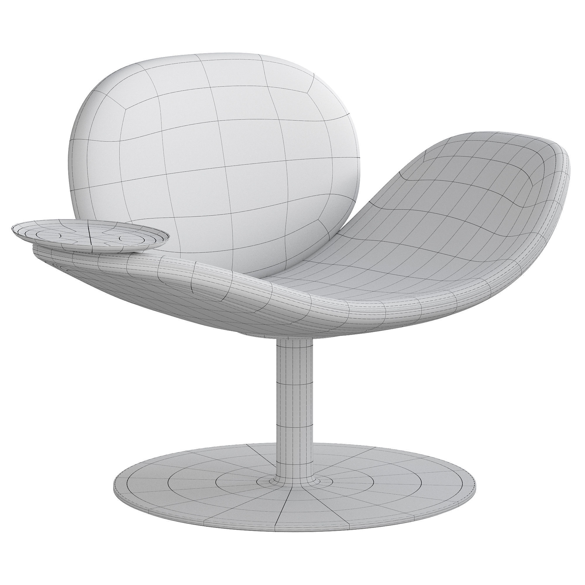 Diove armchair by natuzzi 3D model_3