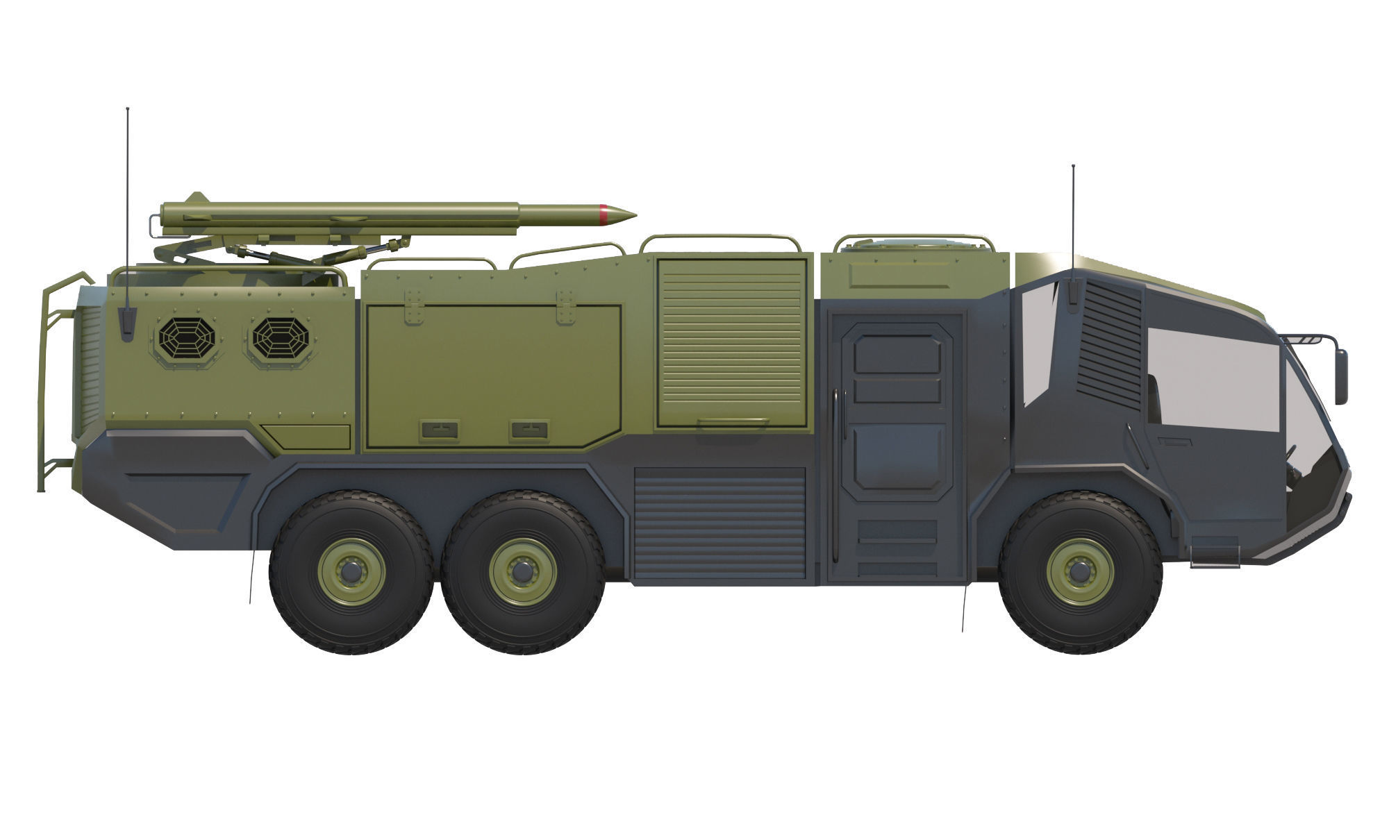 Army vehicle 3D model_4