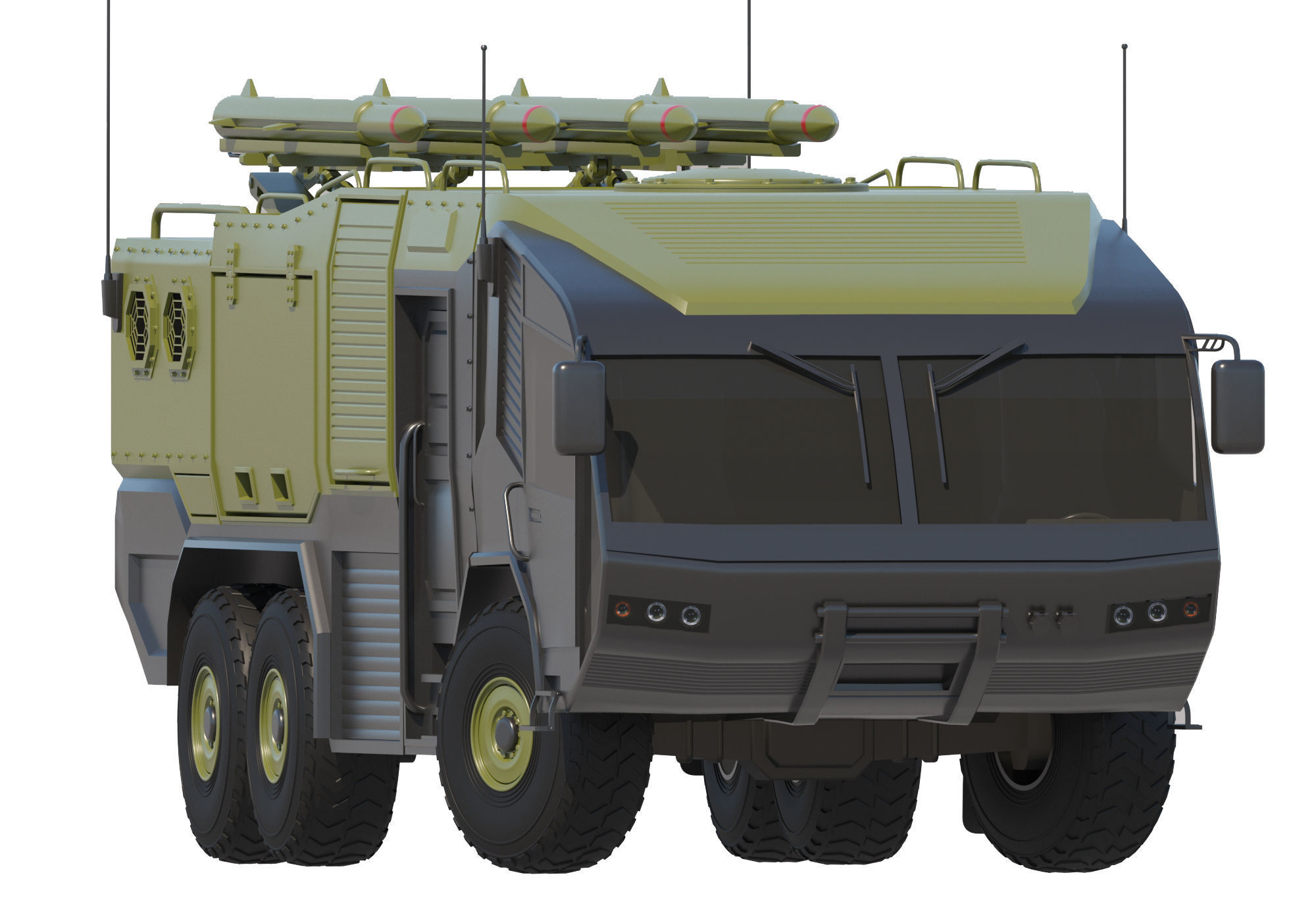 Army vehicle 3D model_1