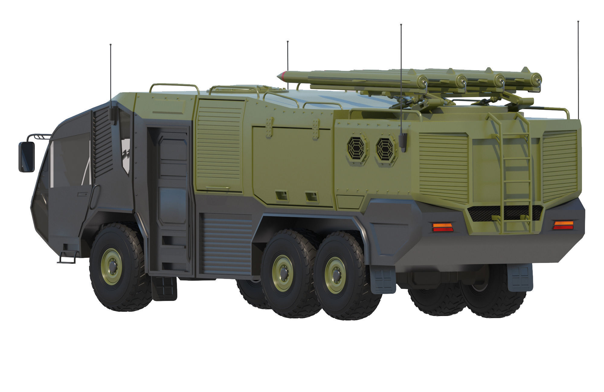 Army vehicle 3D model_3
