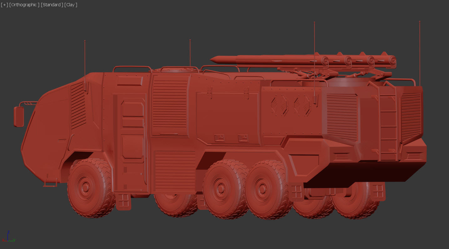 Army vehicle 3D model_8