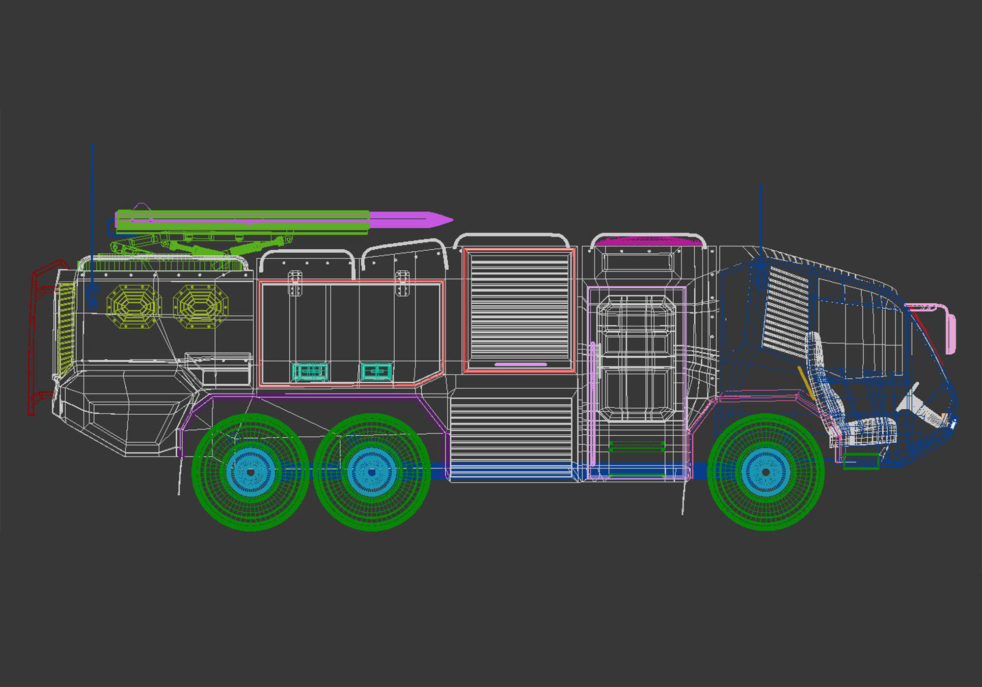 Army vehicle 3D model_9