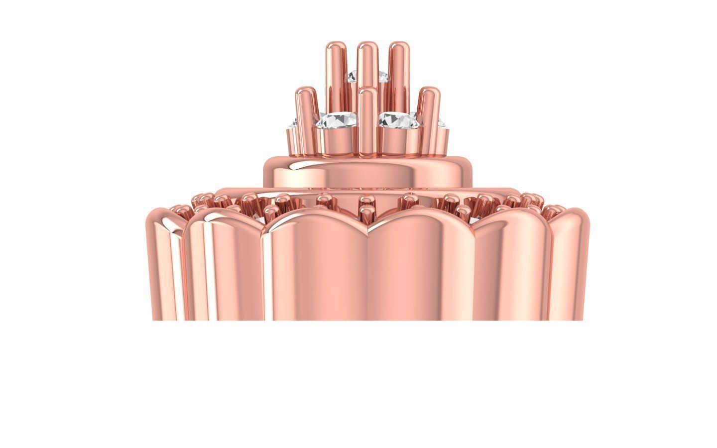 Women Stud Earrings 3dm STL OBJ FBX Renders Details 3D print model_1