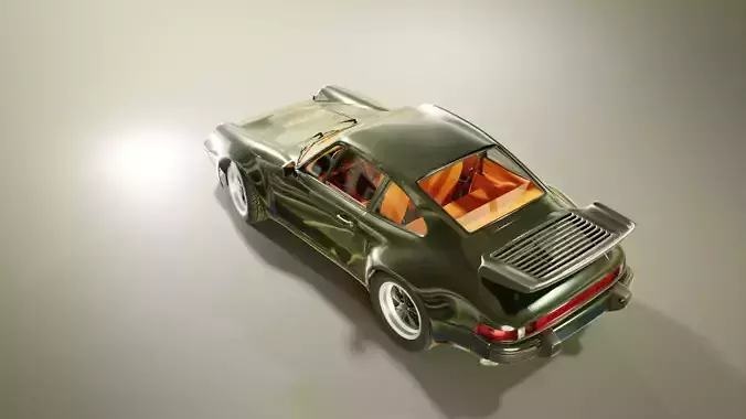 Porsche 930 turbo - Detailed model Low-poly 3D model