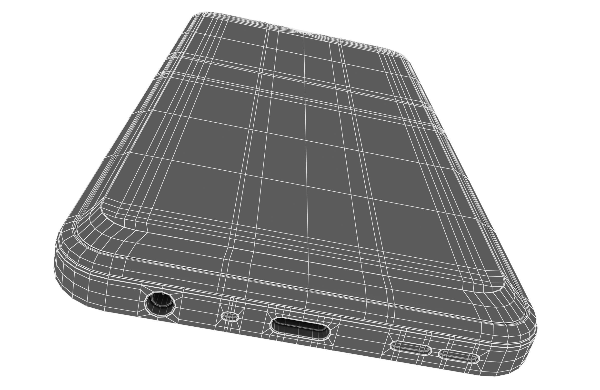Nokia G400 5G Meteor Grey Low-poly 3D model_19
