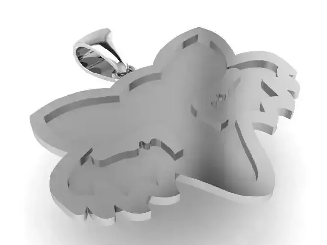 Pendant with the image of a tiger 1832 3D print model