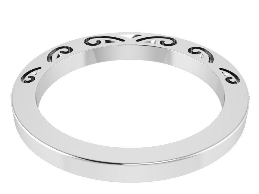 Ornament Diamod ring 1834 3D print model 3D print model_3