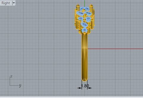 Round Diamond ring 1835 3D print model 3D print model_6