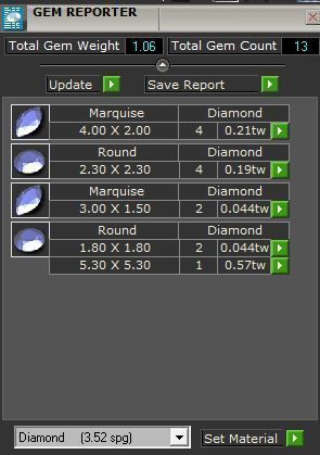 Round Diamond ring 1835 3D print model 3D print model_8