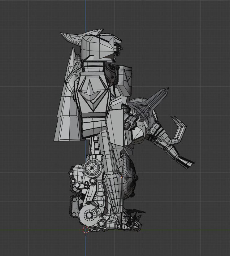 Mega Dragonzord - Power Ranger 3D model_11