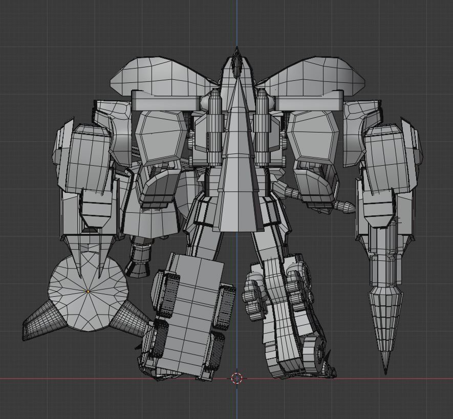 Mega Dragonzord - Power Ranger 3D model_10