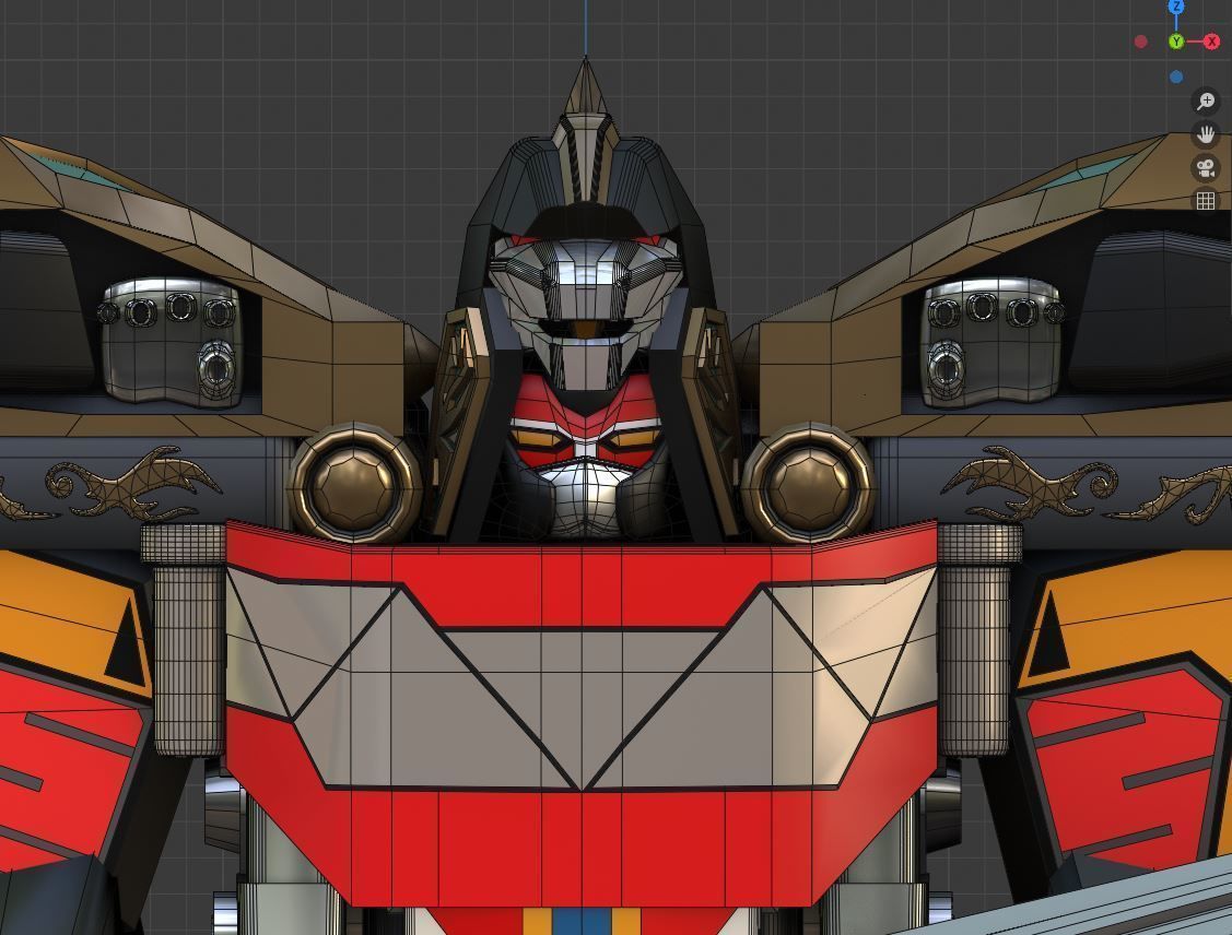 Mega Dragonzord - Power Ranger 3D model_3
