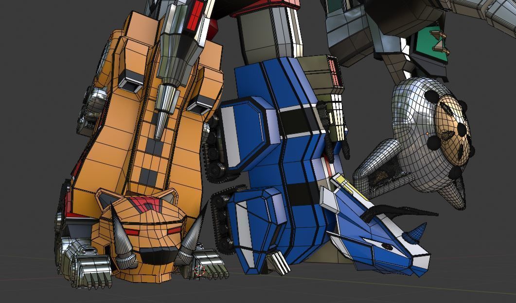 Mega Dragonzord - Power Ranger 3D model_7